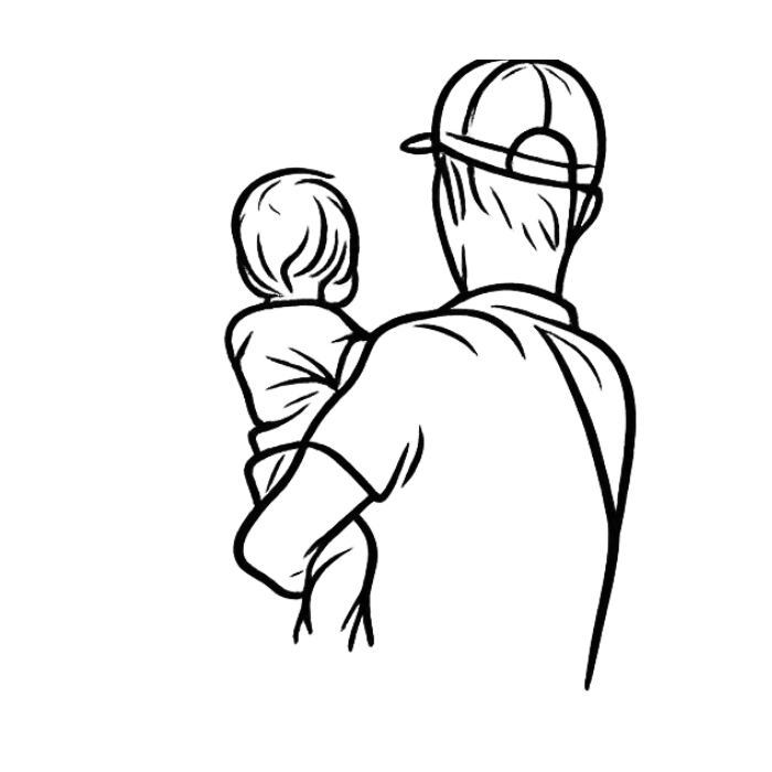 Fatherhood in One Moment - 5" x  8" DTF Transfer Ready To Press
