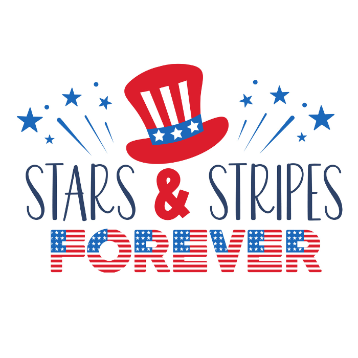 Stars & Stripes Forever - DTF Transfer Ready To Press | Adult & Youth Sizes