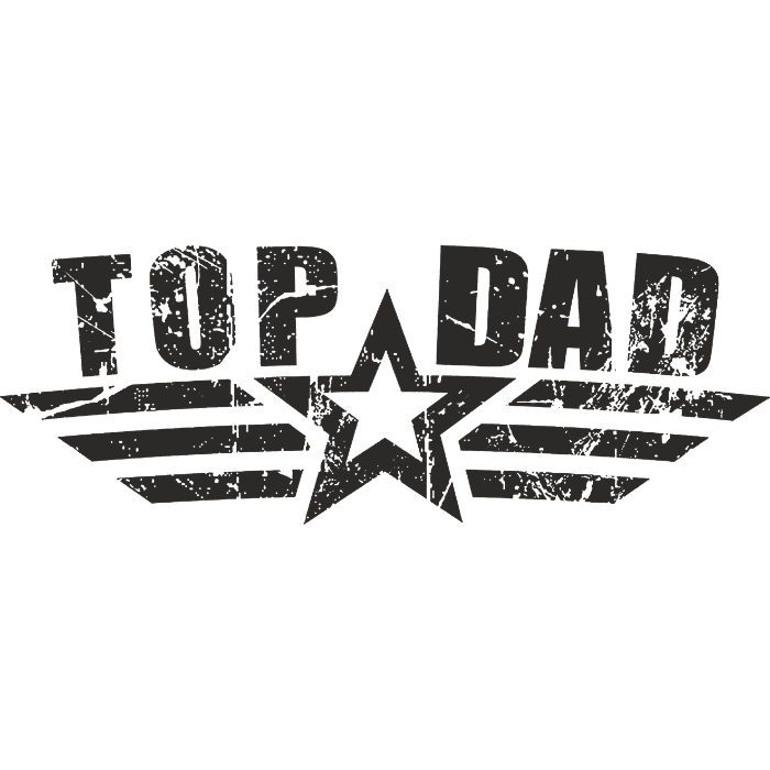Top Dad - 11" x 4" DTF Transfer Ready To Press