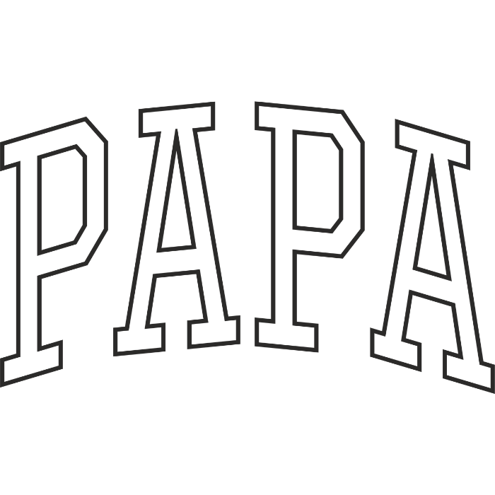 Papa - 11" x 6.5" DTF Transfer Ready To Press